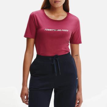 推荐Tommy Sport Women's Regular Graphic T-Shirt - Crimson Ruby商品
