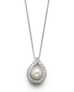 Bloomingdale's | Cultured Akoya Pearl Pendant Necklace with Diamonds, 17.5",商家Bloomingdale's,价格¥4449