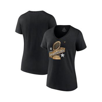 Fanatics | Women's Branded Black Houston Astros 2022 World Series Champions Parade V-Neck T-shirt商品图片,