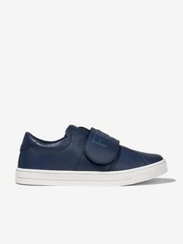 推荐Kids Leather Logo Trainers in Navy商品