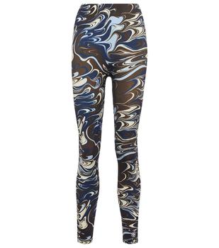 推荐Marble-printed high-rise leggings商品