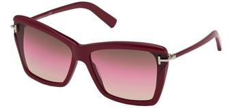 Tom Ford | Tom Ford Leah Pink Gradient Butterfly Ladies Sunglasses FT0849 69F 64商品图片,4.3折