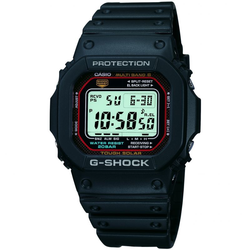 Casio | Mens Casio G-Shock Alarm Chronograph Radio Controlled Watch GW-M5610-1ER 卡西欧手表商品图片,7.5折