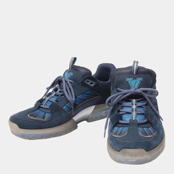 lv男鞋官网, [二手商品] Louis Vuitton | Louis Vuitton x Lucien Clark A View Blue Sneakers Size US 8 1/2/EU 39商品图片 