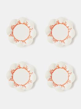 商品Les Ottomans | Set of four Saint Jacques ceramic side plates,商家MATCHES,价格¥1459图片