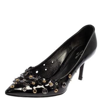lv高跟鞋, [二手商品] Louis Vuitton | Louis Vuitton Black Patent Leather Pointed Toe Pumps Size 37.5商品图片 2.9折