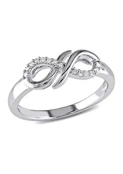 商品Diamond Infinity Ring In Sterling Silver图片