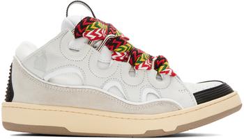 浪凡男鞋, Lanvin | White Curb Sneakers商品图片 额外8.5折, 额外八五折