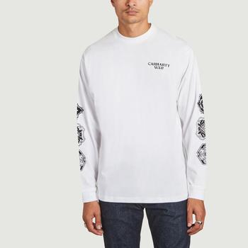 Carhartt | L/S Scope T-Shirt in organic cotton White Black Carhartt WIP商品图片,额外8折, 额外八折