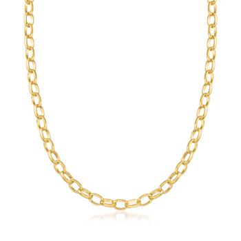 商品Ross-Simons Italian 18kt Yellow Gold Cable-Link Chain Necklace图片