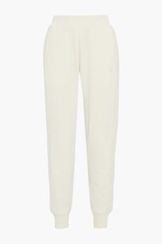 商品Helmut Lang | Ribbed knit-paneled French cotton-terry track pants,商家THE OUTNET US,价格¥765图片