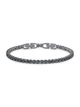 商品Tennis Swarovski Crystal Gray Ruthenium-Plated Deluxe Bracelet图片