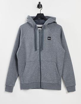 Under Armour | Under Armour Training Rival fleece full zip hoodie in grey商品图片,