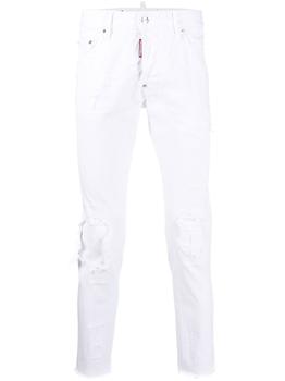 DSQUARED2 | DSQUARED2 White Bull Skater Skinny Jeans商品图片,
