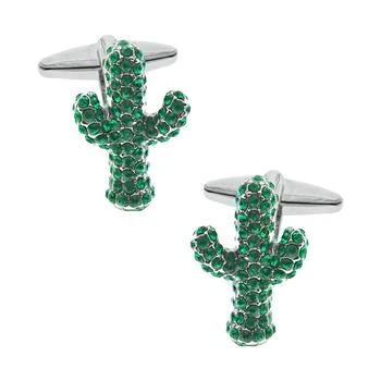Rhona Sutton | Sutton Silver-Tone Cubic Zirconia Cactus Cufflinks,商家Macy's,价格¥666