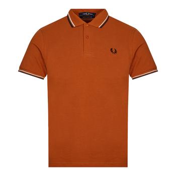 fred perry polo衣服, Fred Perry | Fred Perry Twin Tipped Polo Shirt - Nut Flake Brown商品图片 