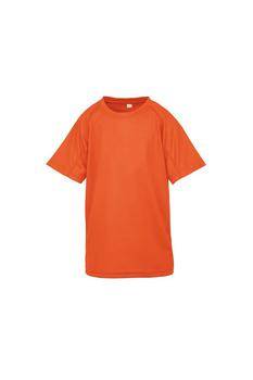 推荐Spiro Chidlrens/Kids Impact Performance Aircool T-Shirt (Flo Orange)商品