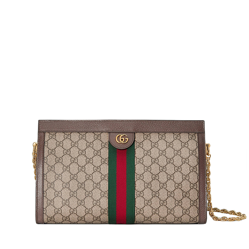 古驰链条包, Gucci | GUCCI/古驰 经典款Ophidia系列 女士中号Supreme帆布红绿织带棕色皮革滚边GG链条单肩包503876K05NG8745商品图片 额外9.5折, 包邮包税, 额外九五折