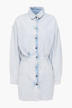 IRO | Raffa bleached denim mini shirt dress商品图片,2.4折