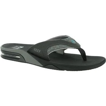 推荐Reef Mens Fanning Faux Nubuck Bottle Opener Thong Sandals商品