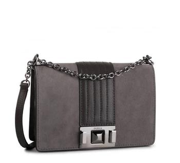 推荐Mimi Mini Suede And Leather Crossbody Bag - Asfalto G商品