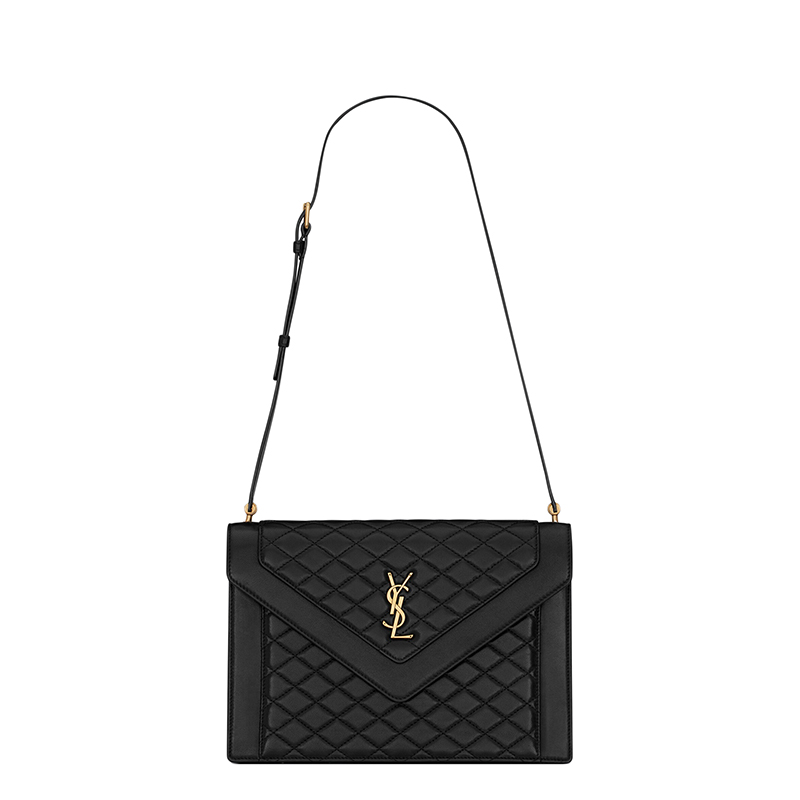 ysl包图片, Yves Saint Laurent | SAINT LAURENT PARIS/圣罗兰 YSL 21秋冬新款GABY系列 女士黑色绗缝小羊皮翻盖单肩斜挎包商品图片 7.5折×额外9.5折, 包邮包税, 额外九五折