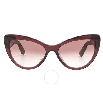 Salvatore Ferragamo | Burgundy Gradient Butterfly Ladies Sunglasses SF930S 606 56 1.9折