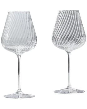Wedgwood | Set of 2 Vera Wang Swirl White Wine Glasses,商家Premium Outlets,价格¥337