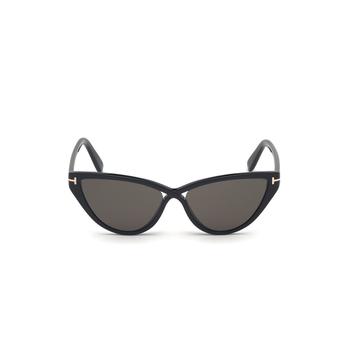 product Tom Ford Shiny Black & Smoke Cat Sunglasses FT0740-5601A image