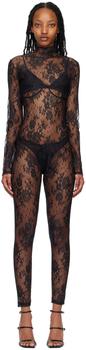 商品Kiki De Montparnasse | Black Jolie Bodysuit,商家SSENSE,价格¥5045图片