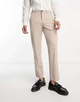 推荐Selected Homme loose fit suit trouser in sand商品