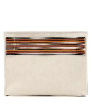商品Loro Piana | The Suitcase Stripe canvas pouch,商家MyTheresa,价格¥6085图片