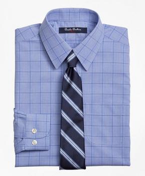 推荐Boys Non-Iron Supima® Cotton Broadcloth Plaid Dress Shirt商品