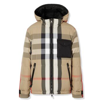 推荐Burberry Reversible Check Recycled Nylon Puffer Jacket商品