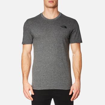 The North Face | The North Face Men's Simple Dome Short Sleeve T-Shirt - TNF Medium Grey Heather商品图片,额外6.5折, 额外六五折