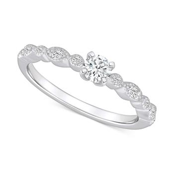 商品Diamond Engagement Ring (3/8 ct. t.w.) in 14k Gold图片