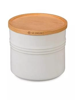 Le Creuset | 1.5-Quart Stoneware Canister with Wood Lid,商家Saks Fifth Avenue,价格¥418