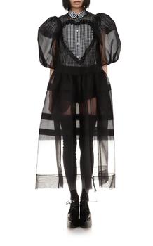 Simone Rocha | Simone Rocha - Women's Beaded Cutout Signature Midi Dress - Black - UK 10 - Moda Operandi商品图片,3折