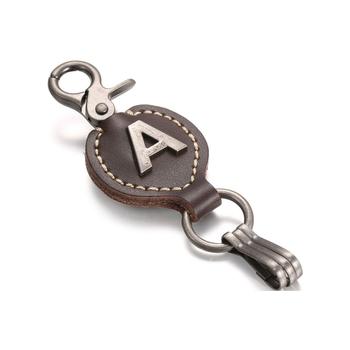 加拿大Mio Marino, Mio Marino | Retro Leather Alphabet Keychain商品图片 