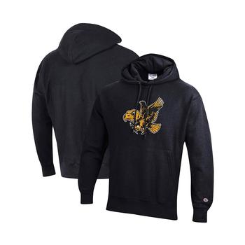 CHAMPION | Men's Black Iowa Hawkeyes Vault Logo Reverse Weave Pullover Hoodie商品图片,独家减免邮费