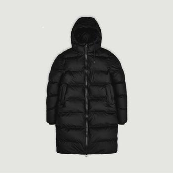 RAINS | Long plain down jacket Black Rains商品图片,满$175享8.9折, 满折