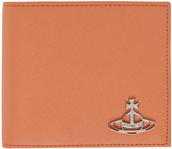 Vivienne Westwood | Orange Billfold Wallet,商家Ssense US,价格¥1566