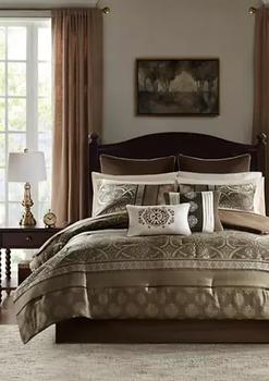 商品Zara 16 Piece Jacquard Complete Bedding Set with 2 Sheet Sets图片