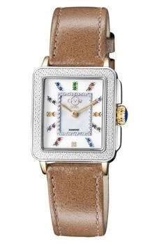 Padova Diamond Leather Strap Watch, 27mm x 30mm - 0.0116ct.,价格$352.60