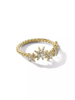 David Yurman | Starburst Cluster Band Ring in 18K Yellow Gold,商家Saks Fifth Avenue,价格¥12940