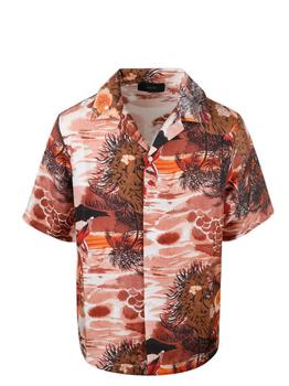 amiri衬衫, AMIRI | Amiri Allover Printed Short-Sleeved Shirt商品图片 6.2折