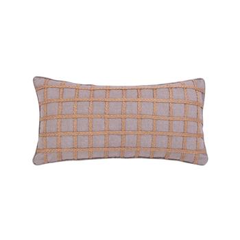 商品Home Solano Gray Rope Decorative Pillow, 12" x 24",商家Macy's,价格¥247图片