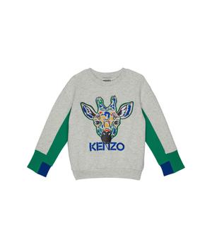 Kenzo | Pullover Jiraffe Embroidered (Little Kids/Big Kids)商品图片,独家减免邮费