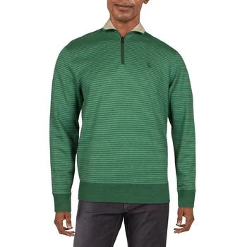 推荐Polo Ralph Lauren Mens Verano Logo Mock Neck 3/4 Zip Pullover商品