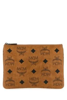 MCM | MCM Aren Monogram-Pattern Zipped Crossbody Bag 7.6折
